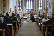 Feier der 1. Heiligen Kommunion in Sankt Crescentius (Foto: Karl-Franz Thiede)